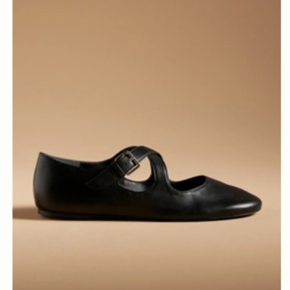 Maeve Black Mary Jane Flats